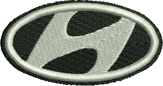Hyundai logo zilver 164