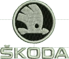 Skoda logo zilver 129