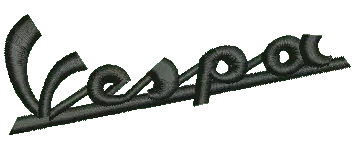Vespa logo zwart 50