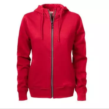 Hoody met rits Dames red