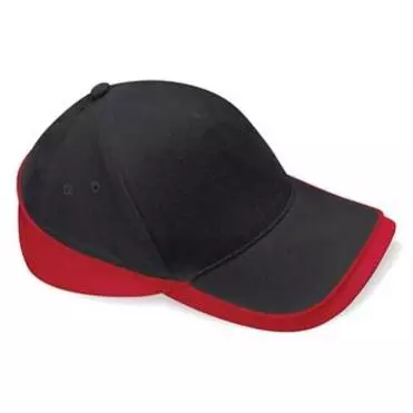 multicolor cap Zwart-rood