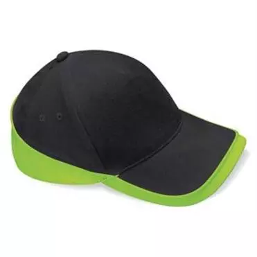 multicolor cap Zwart-lime