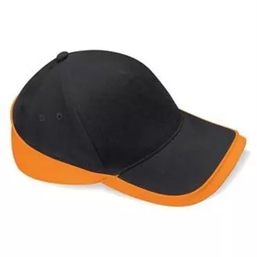 multicolor cap Zwart-oranje