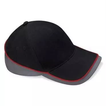 multicolor cap Zwart-grijs-rood