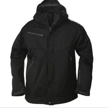 Gevoerde softshell jas Heren black