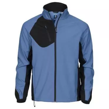 Softshell jas werk blue