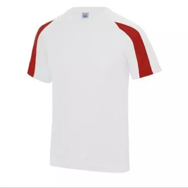 T-shirt Wit-rood