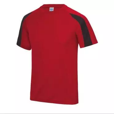 T-shirt kinder Rood-zwart
