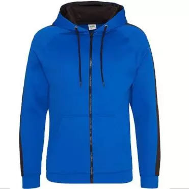 Hoodie rits Royal-zwart