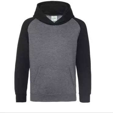Hoodie kinder Grijs-zwart