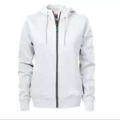 Hoody met rits Dames wit