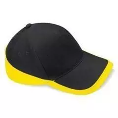 multicolor cap Zwart-geel