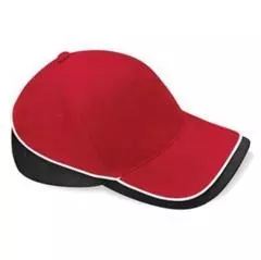 multicolor cap Rood-zwart-wit