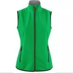 Softshell vest Dames green