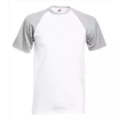 T-shirt Wit-grijs