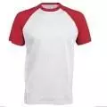 T-shirt Wit-rood