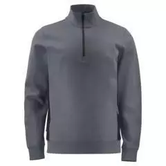 Sweatshirt Heren met rits grey
