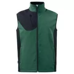 Softshell vest werk green