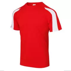 T-shirt Rood-wit