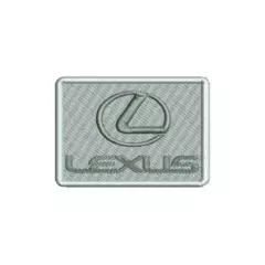 badge, geborduurd, lexus, geborduurd embleem