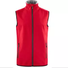 Softshell vest Heren red