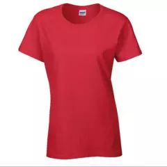 Heavy t-shirt rood dames