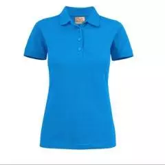 polo strech dames blauw