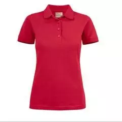 polo strech dames rood