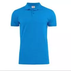 polo strech heren blauw