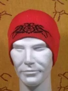 skate beanie tribal rood