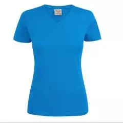 t-shirt heavy dames blauw