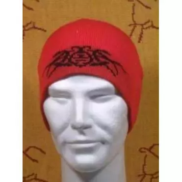 skate beanie tribal rood