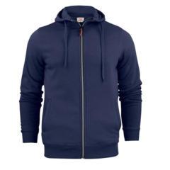 Hoody met rits Heren navy