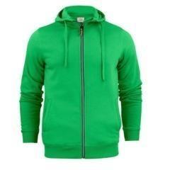 Hoody met rits Heren green