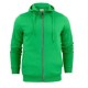 Hoody met rits Heren green