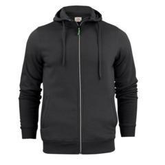 Hoody met rits Heren black