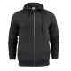 Hoody met rits Heren black