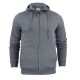 Hoody met rits Heren grey