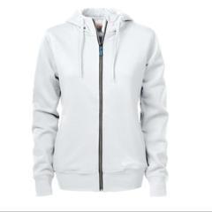 Hoody met rits Dames wit
