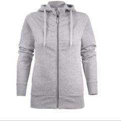 Hoody met rits Dames grijs