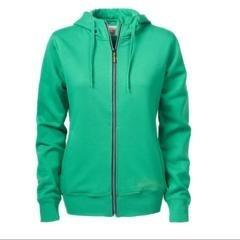 Hoody met rits Dames green