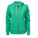 Hoody met rits Dames green