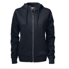 Hoody met rits Dames black