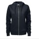 Hoody met rits Dames black
