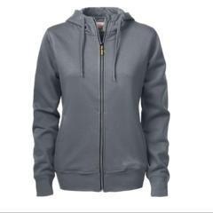 Hoody met rits Dames grey