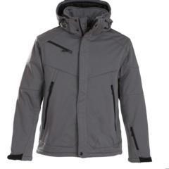 Gevoerde softshell jas Heren grey