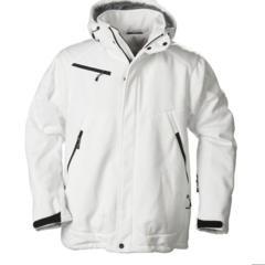 Gevoerde softshell jas Heren white