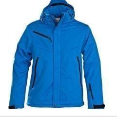 Gevoerde softshell jas Heren blue