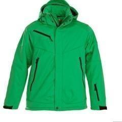 Gevoerde softshell jas Heren green