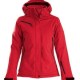 Gevoerde softshell jas Dames red